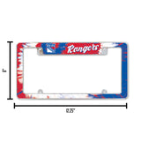 NHL New York Rangers All Over Chrome Frame Fan Gear NHL New York Rangers