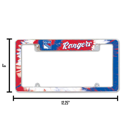 NHL New York Rangers All Over Chrome Frame Fan Gear NHL New York Rangers