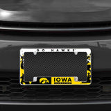 NCAA Iowa Hawkeyes All Over Chrome Frame Fan Gear NCAA Iowa Hawkeyes