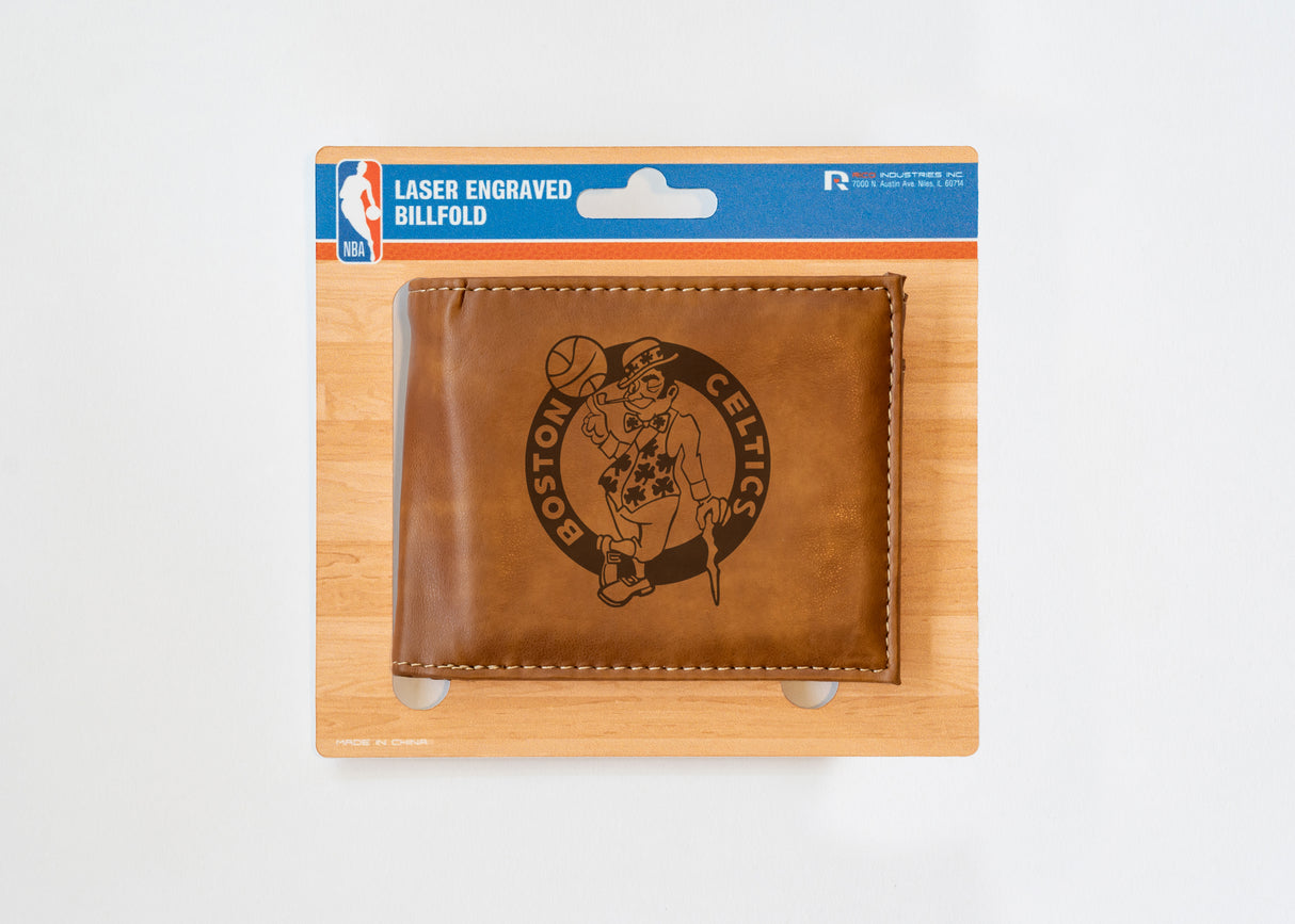 NBA Boston Celtics Laser Engraved Bill-Fold Fan Gear NBA Boston Celtics
