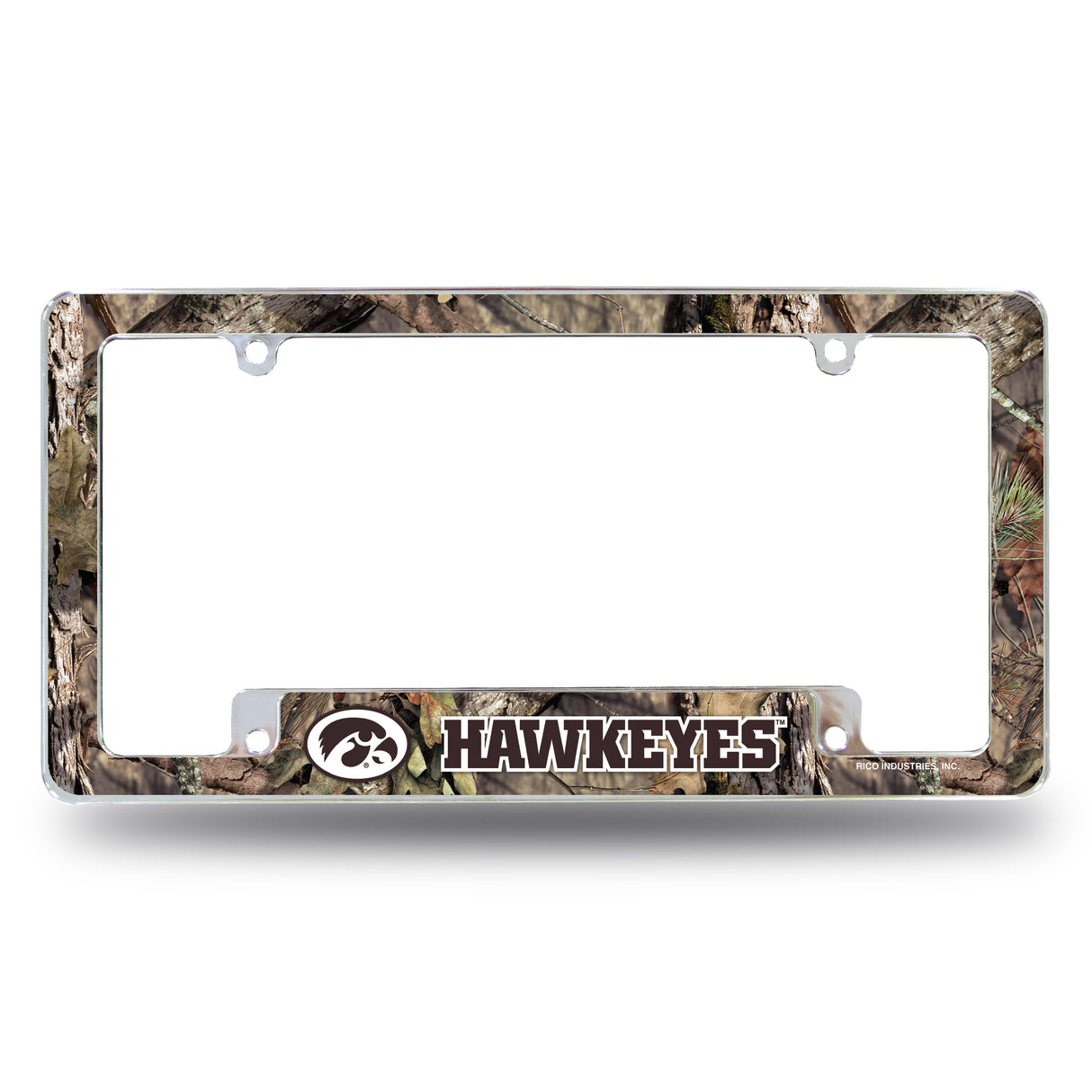 NCAA Iowa Hawkeyes All Over Chrome Frame Fan Gear NCAA Iowa Hawkeyes