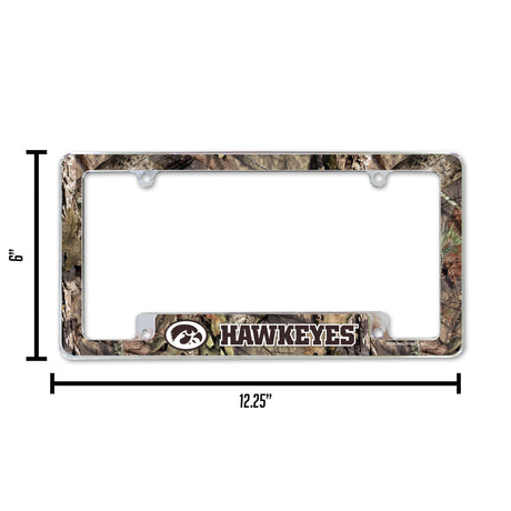 NCAA Iowa Hawkeyes All Over Chrome Frame Fan Gear NCAA Iowa Hawkeyes