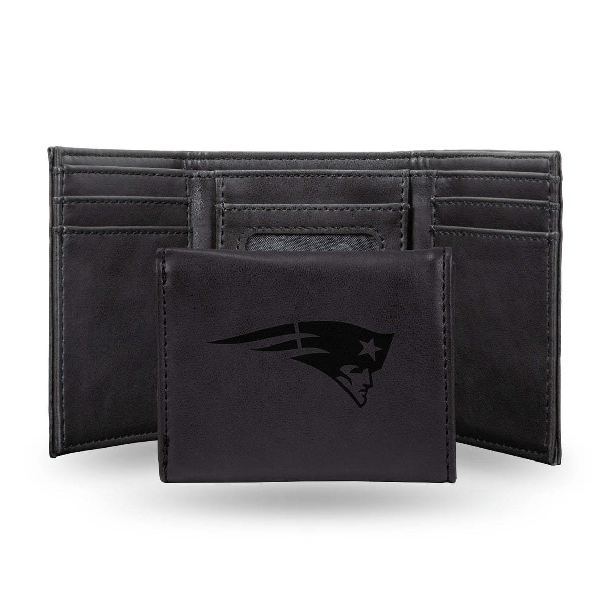 NFL New England Patriots Laser Engraved Trifold Wallet Fan Gear NFL New England Patriots