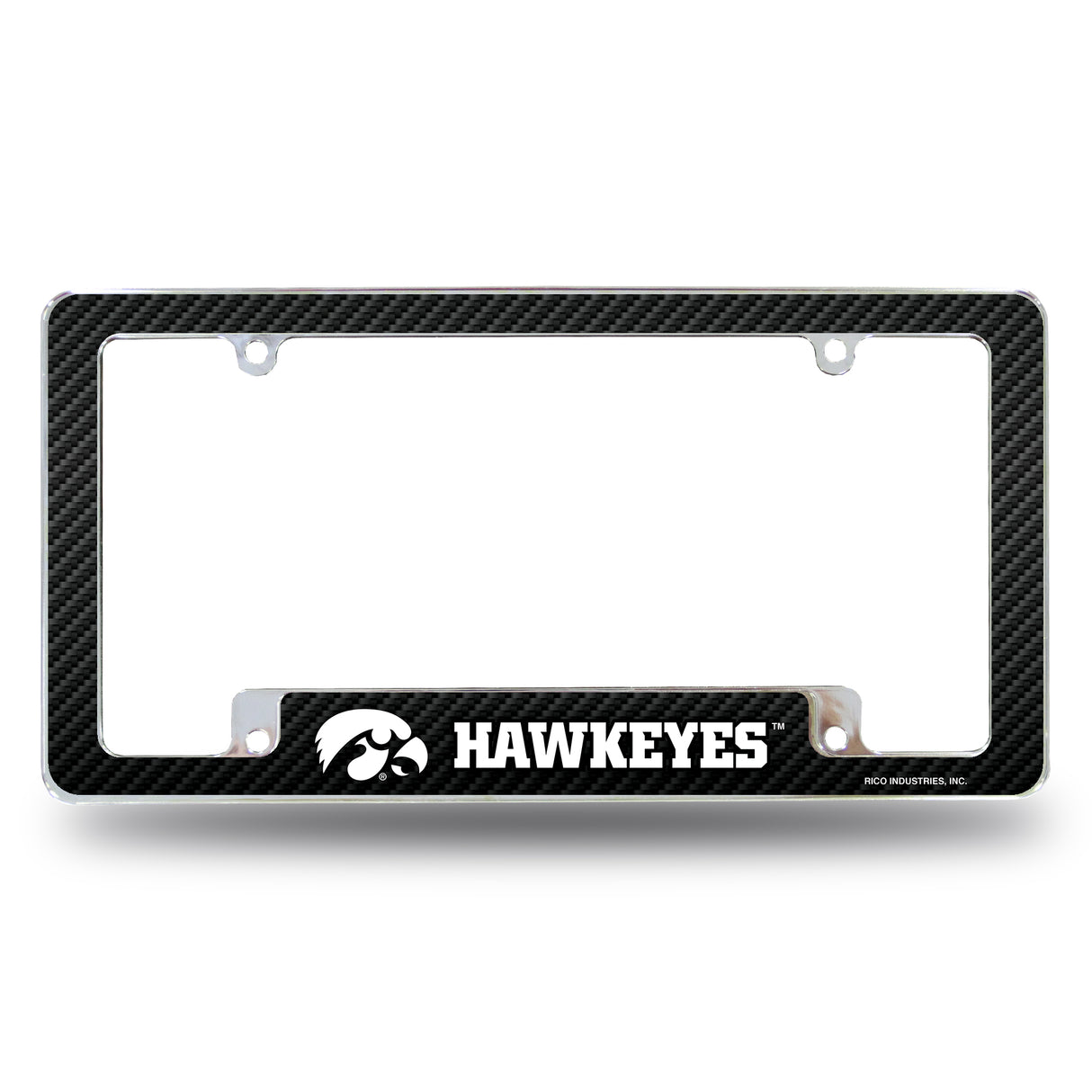 NCAA Iowa Hawkeyes All Over Chrome Frame Fan Gear NCAA Iowa Hawkeyes