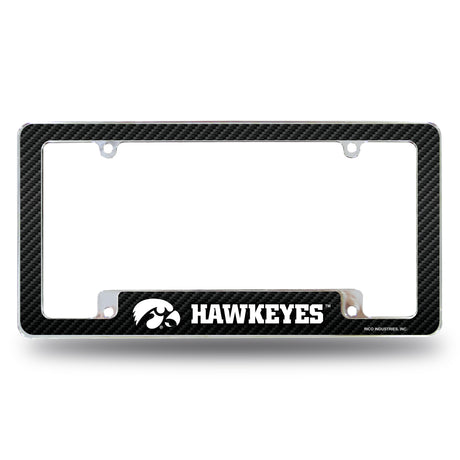 NCAA Iowa Hawkeyes All Over Chrome Frame Fan Gear NCAA Iowa Hawkeyes