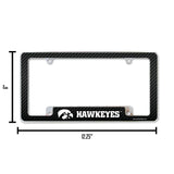 NCAA Iowa Hawkeyes All Over Chrome Frame Fan Gear NCAA Iowa Hawkeyes