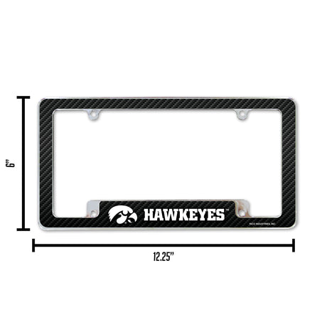 NCAA Iowa Hawkeyes All Over Chrome Frame Fan Gear NCAA Iowa Hawkeyes