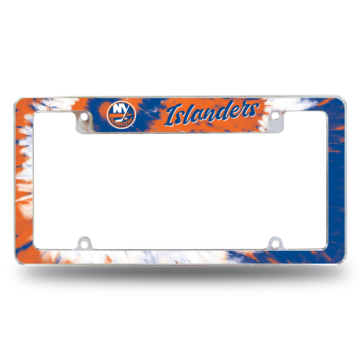 NHL New York Islanders All Over Chrome Frame Fan Gear NHL New York Islanders