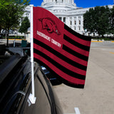 NCAA Arkansas Razorbacks Car Flag Fan Gear NCAA Arkansas Razorbacks