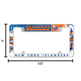 NHL New York Islanders All Over Chrome Frame Fan Gear NHL New York Islanders