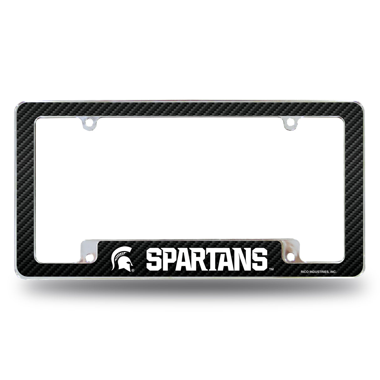 NCAA Michigan State Spartans All Over Chrome Frame Fan Gear NCAA Michigan State Spartans