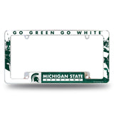 NCAA Michigan State Spartans All Over Chrome Frame Fan Gear NCAA Michigan State Spartans