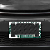 NCAA Michigan State Spartans All Over Chrome Frame Fan Gear NCAA Michigan State Spartans