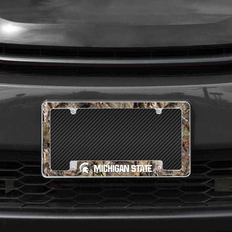 NCAA Michigan State Spartans All Over Chrome Frame Fan Gear NCAA Michigan State Spartans