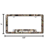 NCAA Michigan State Spartans All Over Chrome Frame Fan Gear NCAA Michigan State Spartans