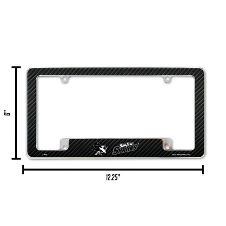 NHL San Jose Sharks All Over Chrome Frame Fan Gear NHL San Jose Sharks