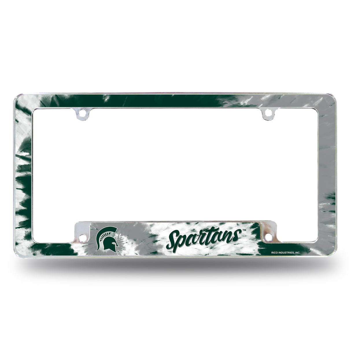NCAA Michigan State Spartans All Over Chrome Frame Fan Gear NCAA Michigan State Spartans