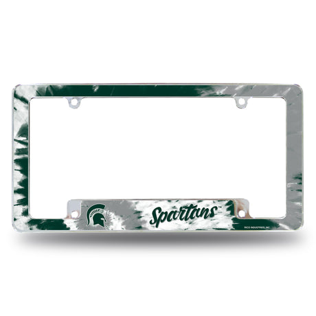 NCAA Michigan State Spartans All Over Chrome Frame Fan Gear NCAA Michigan State Spartans