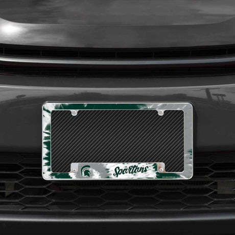 NCAA Michigan State Spartans All Over Chrome Frame Fan Gear NCAA Michigan State Spartans