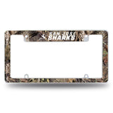 NHL San Jose Sharks All Over Chrome Frame Fan Gear NHL San Jose Sharks