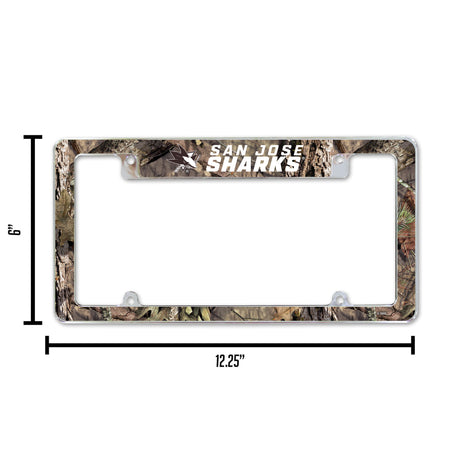 NHL San Jose Sharks All Over Chrome Frame Fan Gear NHL San Jose Sharks