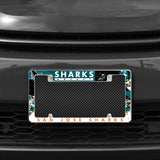 NHL San Jose Sharks All Over Chrome Frame Fan Gear NHL San Jose Sharks