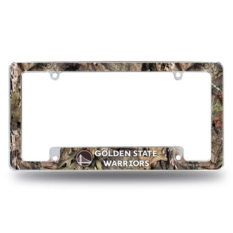 NBA Golden State Warriors All Over Chrome Frame Fan Gear NBA Golden State Warriors