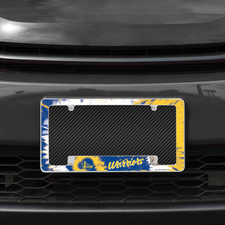 NBA Golden State Warriors All Over Chrome Frame Fan Gear NBA Golden State Warriors