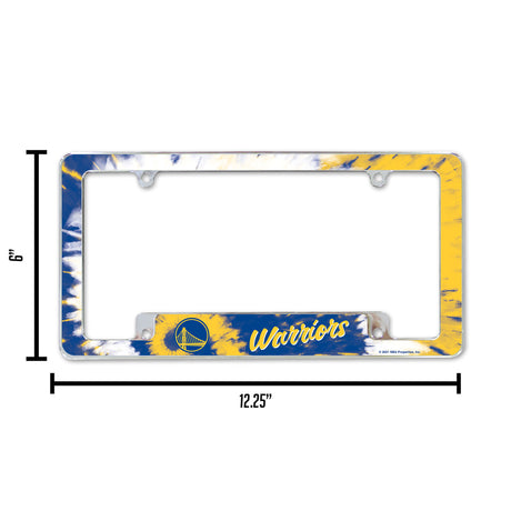 NBA Golden State Warriors All Over Chrome Frame Fan Gear NBA Golden State Warriors