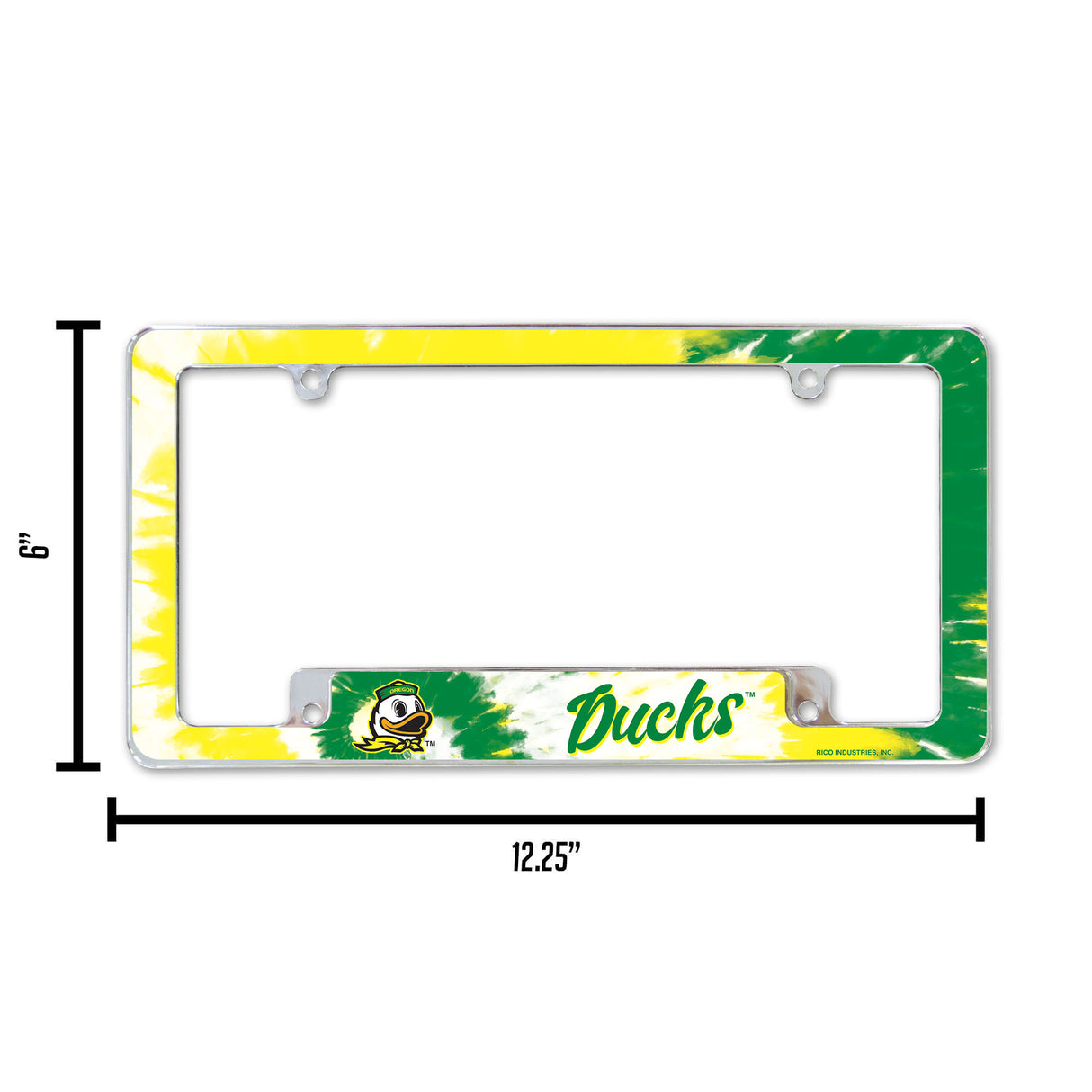 NCAA Oregon Ducks All Over Chrome Frame Fan Gear NCAA Oregon Ducks