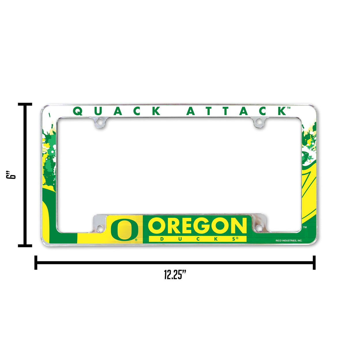 NCAA Oregon Ducks All Over Chrome Frame Fan Gear NCAA Oregon Ducks