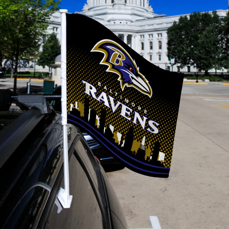 NFL Baltimore Ravens Car Flag Fan Gear NFL Baltimore Ravens