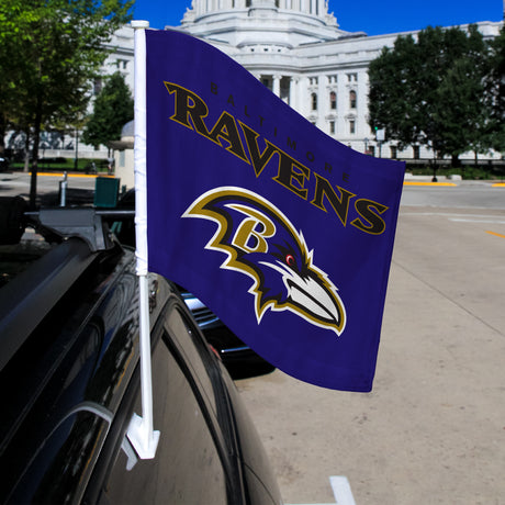 NFL Baltimore Ravens Car Flag Fan Gear NFL Baltimore Ravens