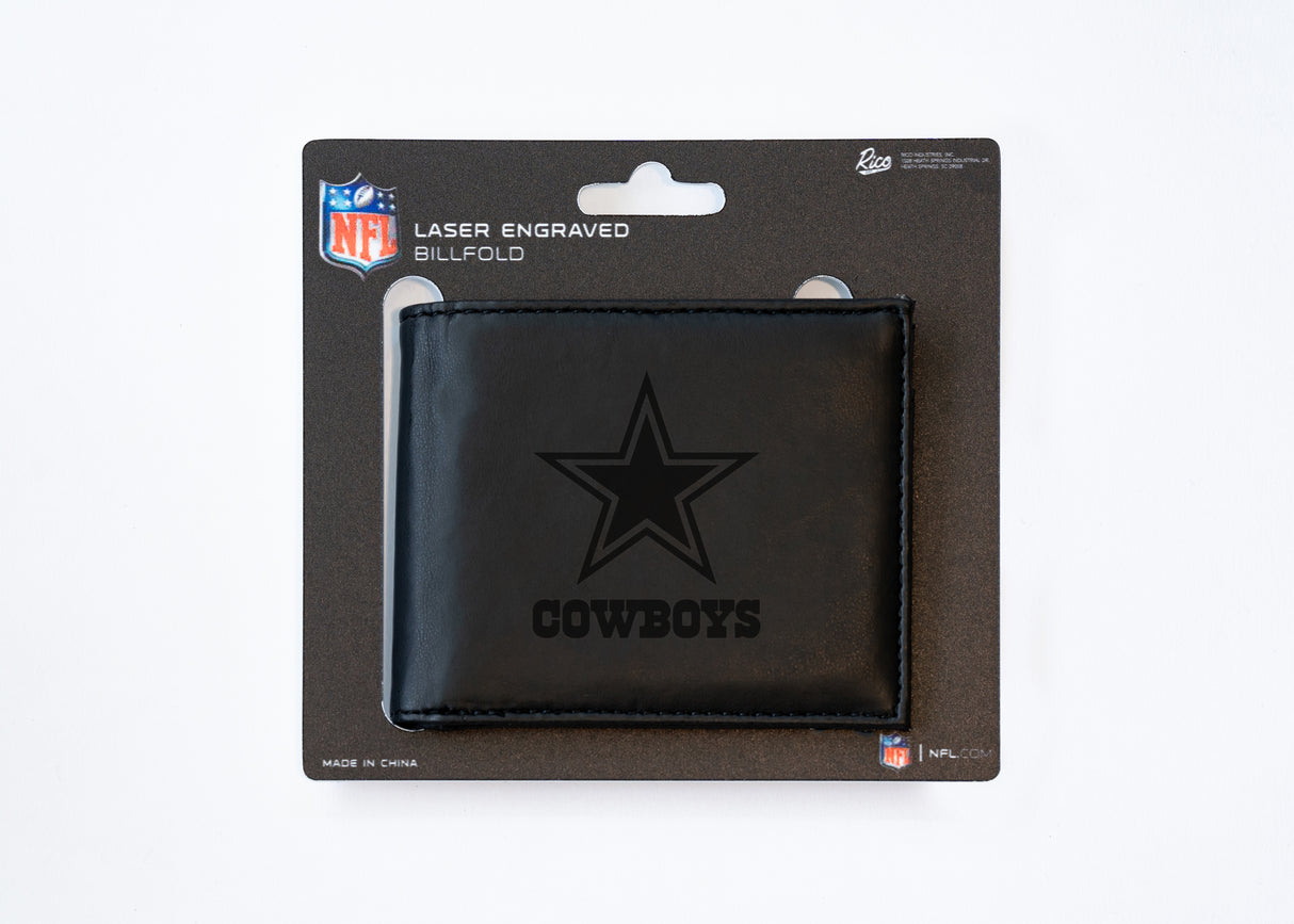 NFL Dallas Cowboys Laser Engraved Bill-Fold Fan Gear NFL Dallas Cowboys