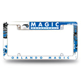 NBA Orlando Magic All Over Chrome Frame Fan Gear NBA Orlando Magic