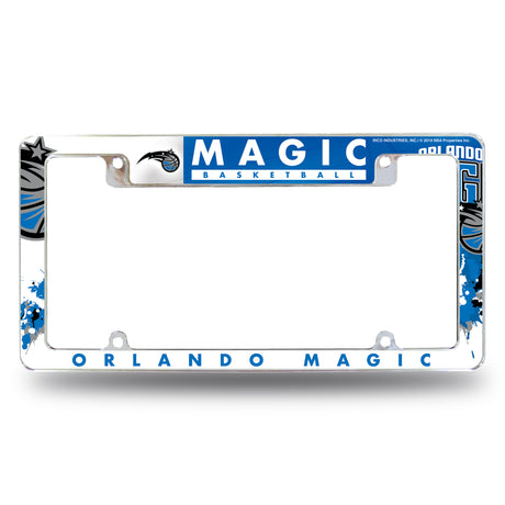 NBA Orlando Magic All Over Chrome Frame Fan Gear NBA Orlando Magic