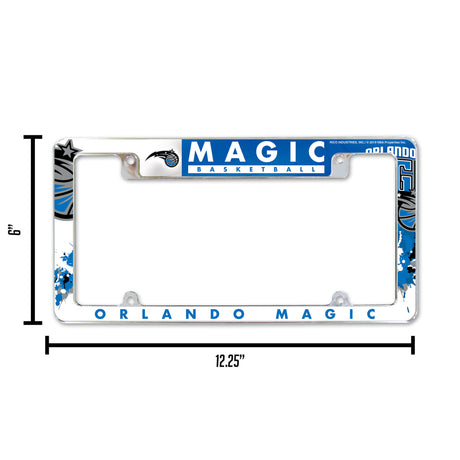 NBA Orlando Magic All Over Chrome Frame Fan Gear NBA Orlando Magic