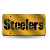 NFL Pittsburgh Steelers Laser Cut License Plate Tag Fan Gear NFL Pittsburgh Steelers