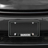 NCAA Wisconsin Badgers All Over Chrome Frame Fan Gear NCAA Wisconsin Badgers