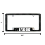 NCAA Wisconsin Badgers All Over Chrome Frame Fan Gear NCAA Wisconsin Badgers