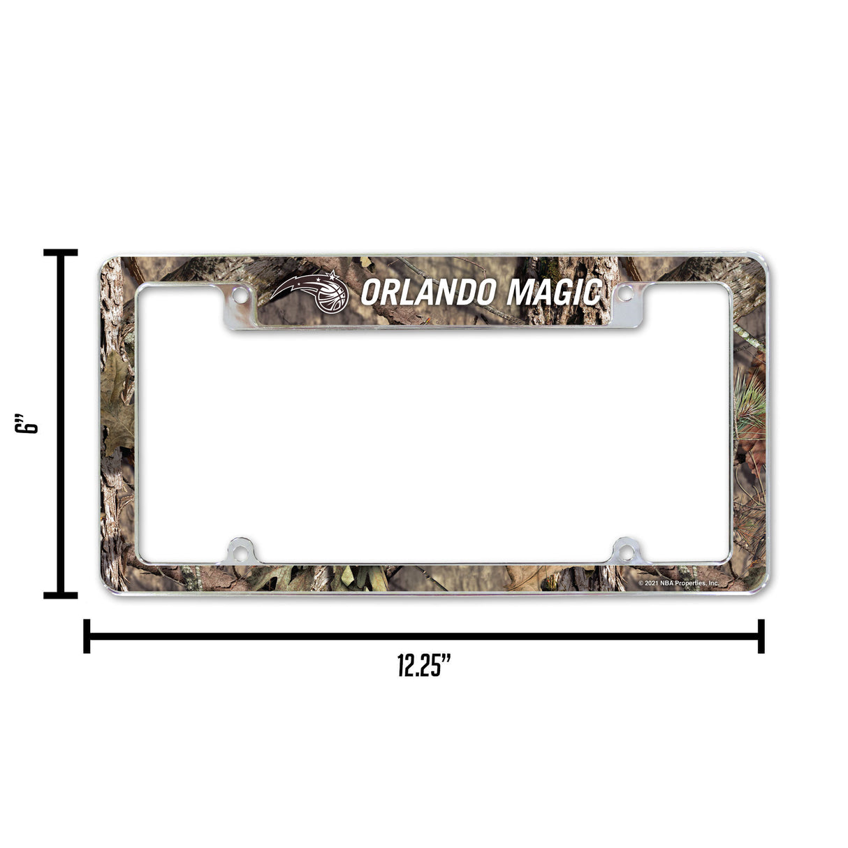 NBA Orlando Magic All Over Chrome Frame Fan Gear NBA Orlando Magic