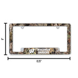 NCAA Wisconsin Badgers All Over Chrome Frame Fan Gear NCAA Wisconsin Badgers