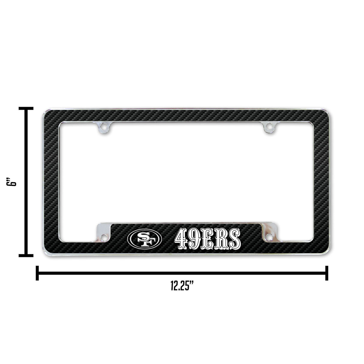 NFL San Francisco 49ers All Over Chrome Frame Fan Gear NFL San Francisco 49ers