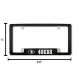 NFL San Francisco 49ers All Over Chrome Frame Fan Gear NFL San Francisco 49ers