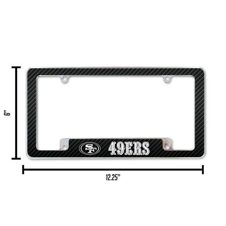NFL San Francisco 49ers All Over Chrome Frame Fan Gear NFL San Francisco 49ers