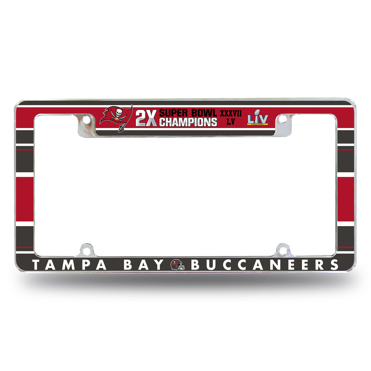 NFL Tampa Bay Buccaneers All Over Chrome Frame Fan Gear NFL Tampa Bay Buccaneers