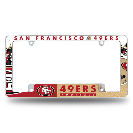 NFL San Francisco 49ers All Over Chrome Frame Fan Gear NFL San Francisco 49ers