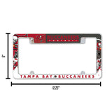 NFL Tampa Bay Buccaneers All Over Chrome Frame Fan Gear NFL Tampa Bay Buccaneers