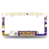 NFL Minnesota Vikings All Over Chrome Frame Fan Gear NFL Minnesota Vikings