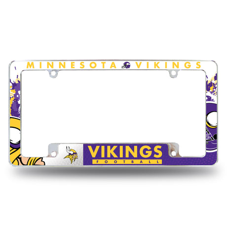 NFL Minnesota Vikings All Over Chrome Frame Fan Gear NFL Minnesota Vikings